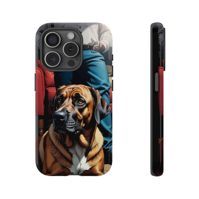 Dog on the floor - Tough Phone Case for Apple iPhone & Samsung Galaxy, Cute Pet Accessories, Gift for Cat Lovers