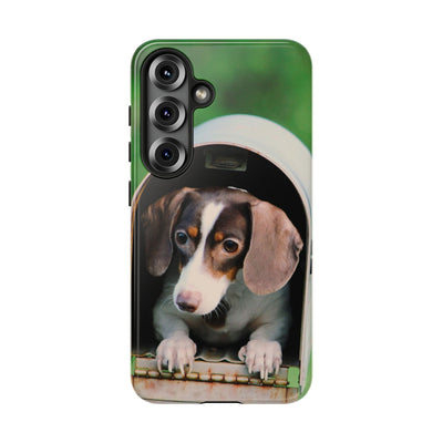 Puppy in mailbox - Tough Phone Case for Apple iPhone & Samsung Galaxy, Cute Pet Accessories, Gift for Cat Lovers