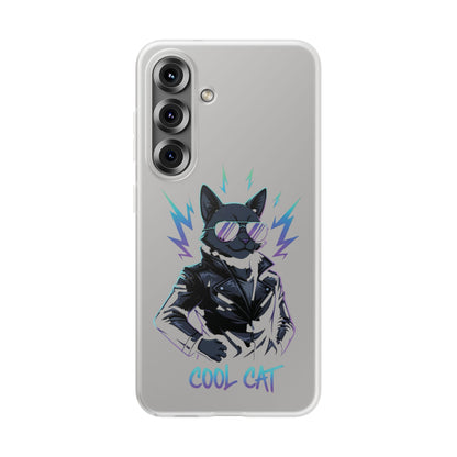 Cool Cat Anime Flexi iPhone & Samsung Galaxy Phone Case
