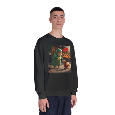 Tyrannosaurus Cat & Hot Dog Unisex NuBlend® Crewneck Sweatshirt