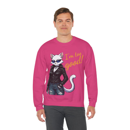 Cool Cat Unisex Heavy Blend Crewneck Sweatshirt style 3