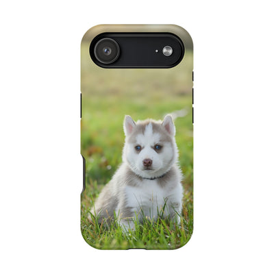 Magnetic Dog Case style 1 for Apple iPhone, Cute Puppy Phone Cover, Impact-Resistant Dog Lover Gift, Pet Protection Case, Animal-Themed Phone Accessory