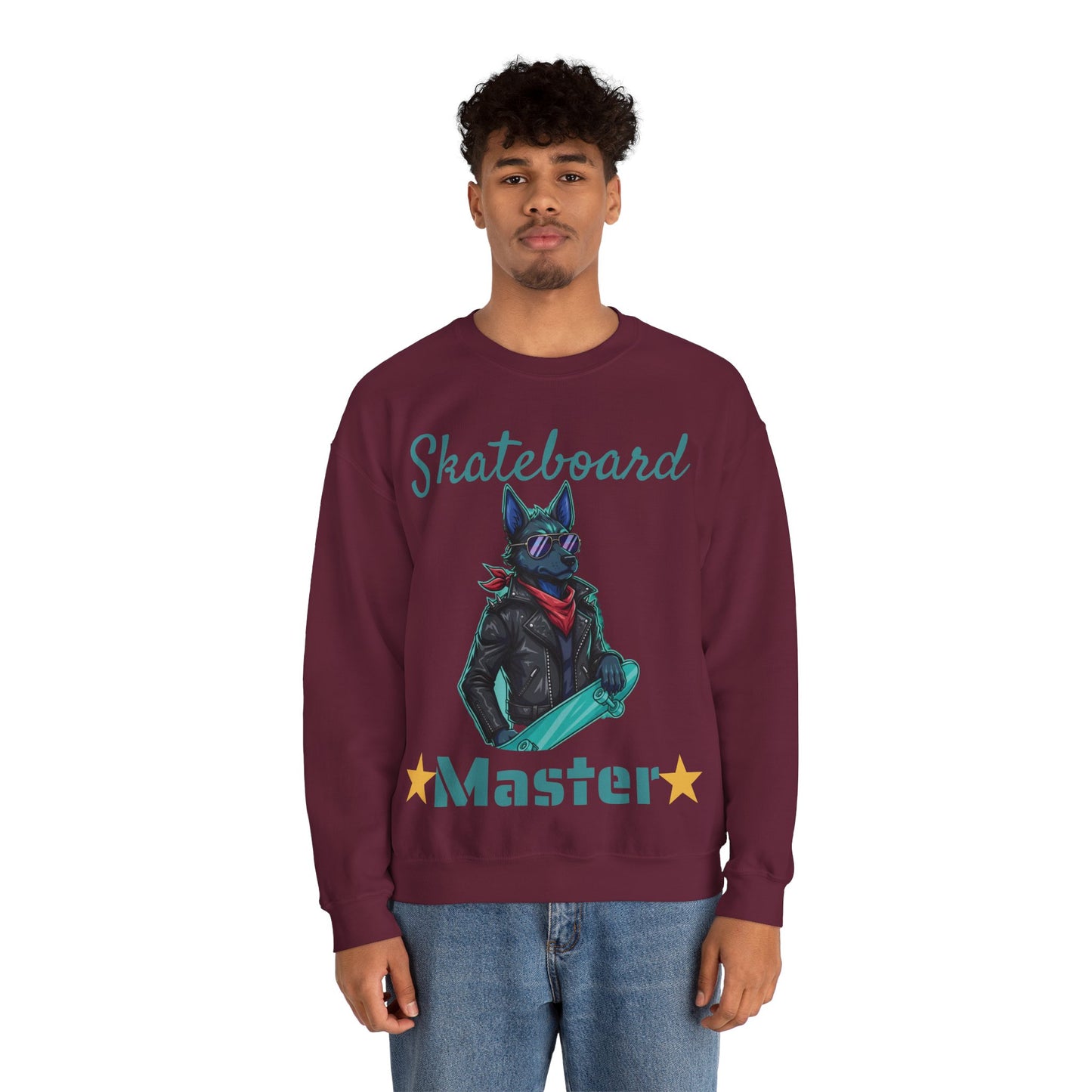 Cool Dog Unisex Heavy Blend Crewneck Sweatshirt style 4