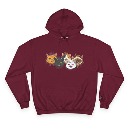 Playful Cats Cozy Unisex Champion Pullover Hoodie