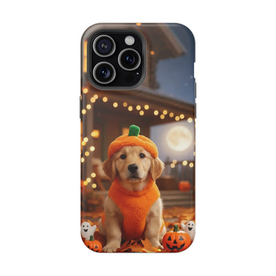 Halloween cute puppy photo style 3 Magnetic Impact-Resistant Phone Case, Cute Dog Design, Pet Owner Gift, Animal Lover Accessory, Birthday Gift for Dog Lovers