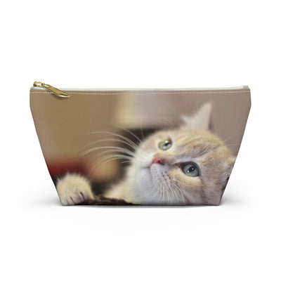 Cute Cat Accessory Pouch | Travel Accessory, Fun Gift, Pet Lover's Item, Unique Accessory Pouch, Travel Essentials