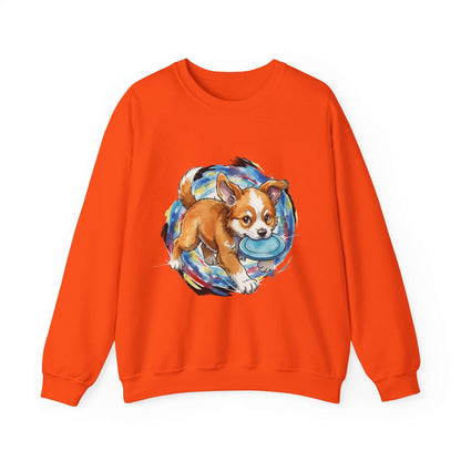 Watercolor Dog painting Unisex Crewneck Sweatshirt style 4