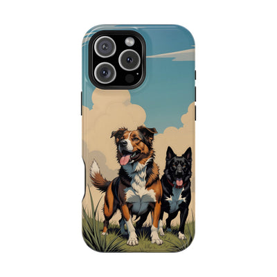 Dog Lovers' Magnetic Impact-Resistant Phone Case comic style 2, Cute Dog Design, Pet Owner Gift, Animal Lover Accessory, Birthday Gift for Dog Lovers