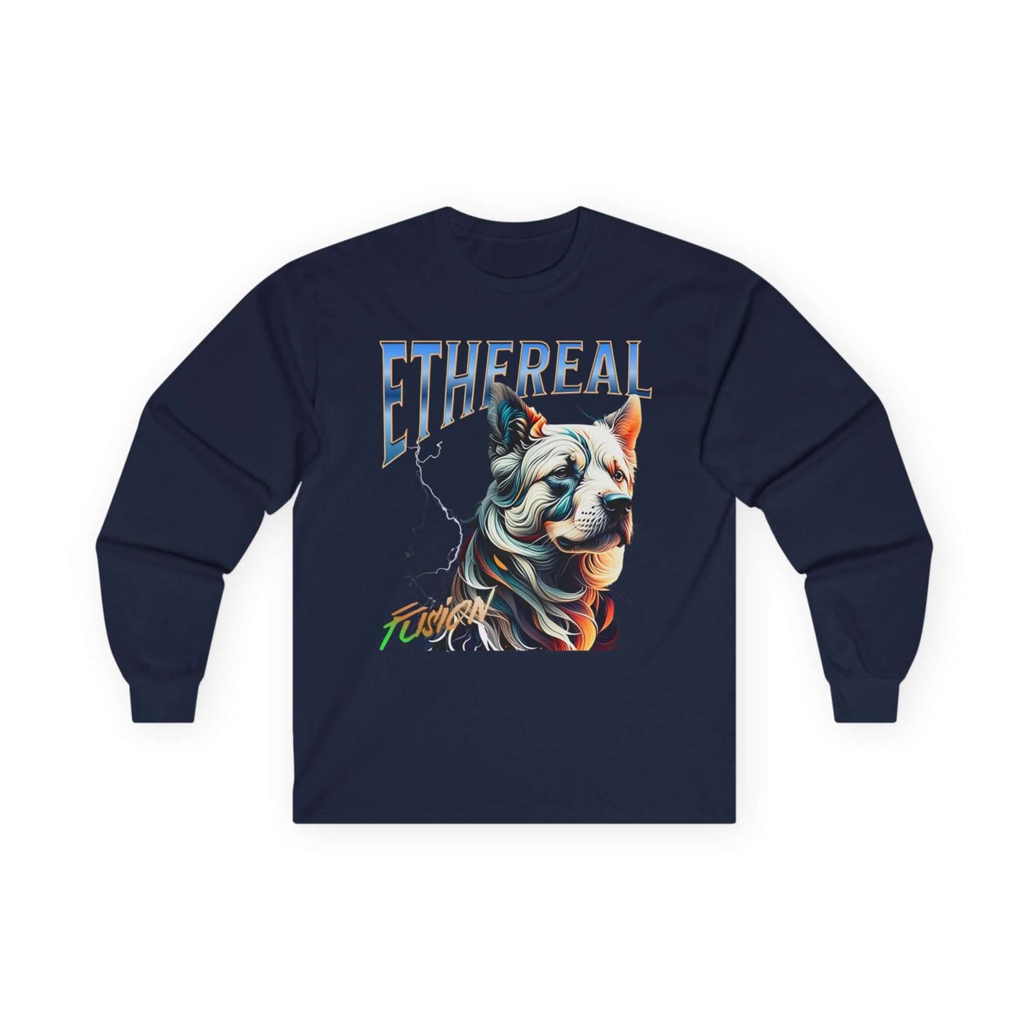 Dog Ethereal Fusion Unisex Ultra Cotton Long Sleeve
