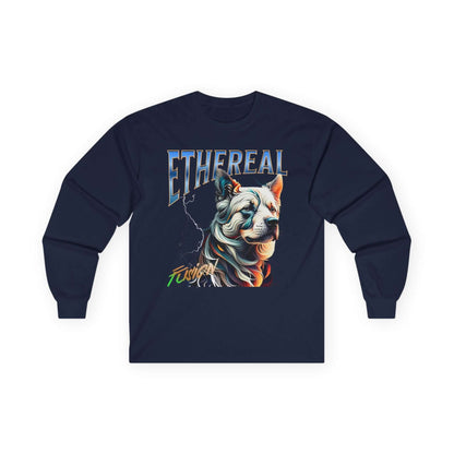 Dog Ethereal Fusion Unisex Ultra Cotton Long Sleeve