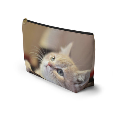 Cute Cat Accessory Pouch | Travel Accessory, Fun Gift, Pet Lover's Item, Unique Accessory Pouch, Travel Essentials
