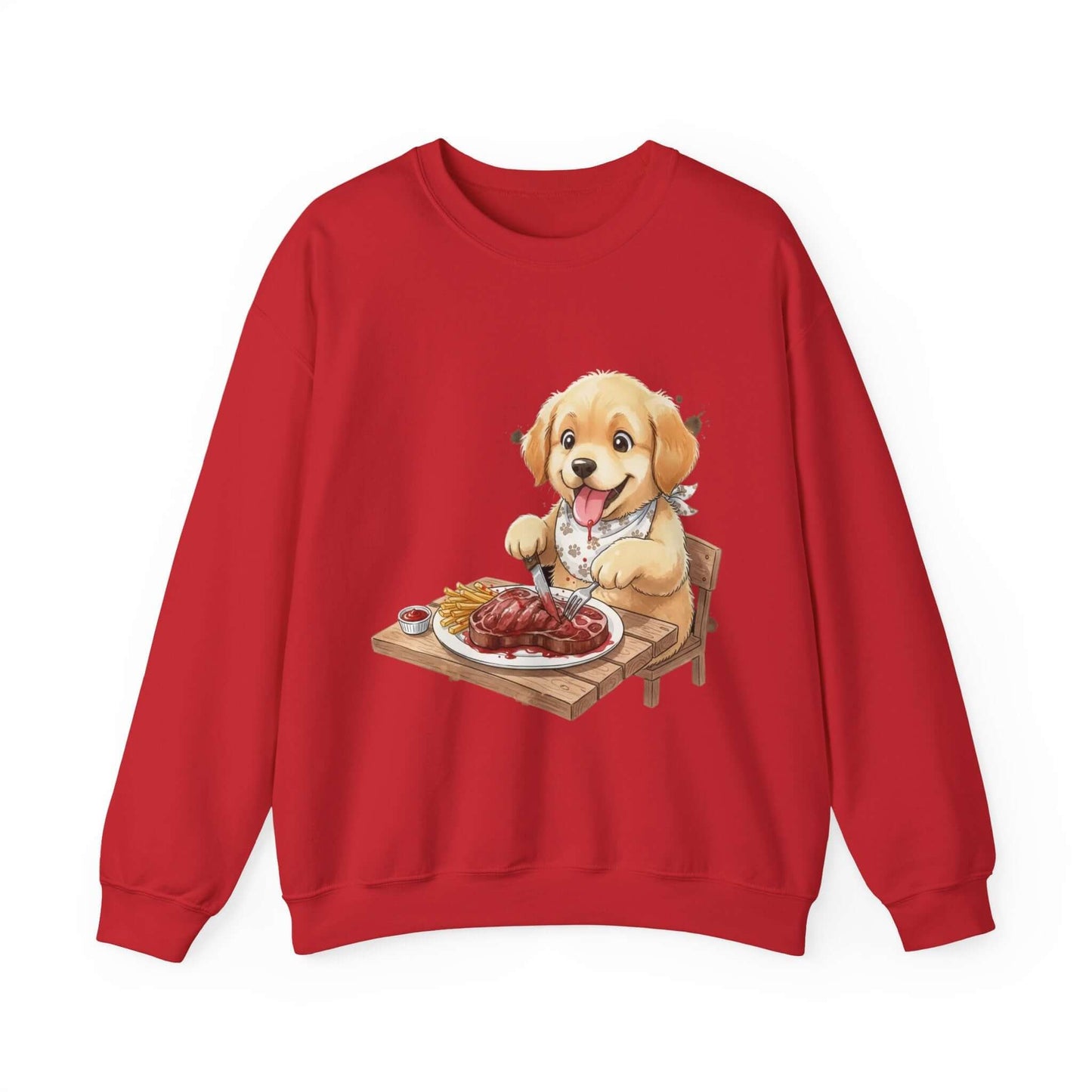 Watercolor Dog painting Unisex Crewneck Sweatshirt style 1
