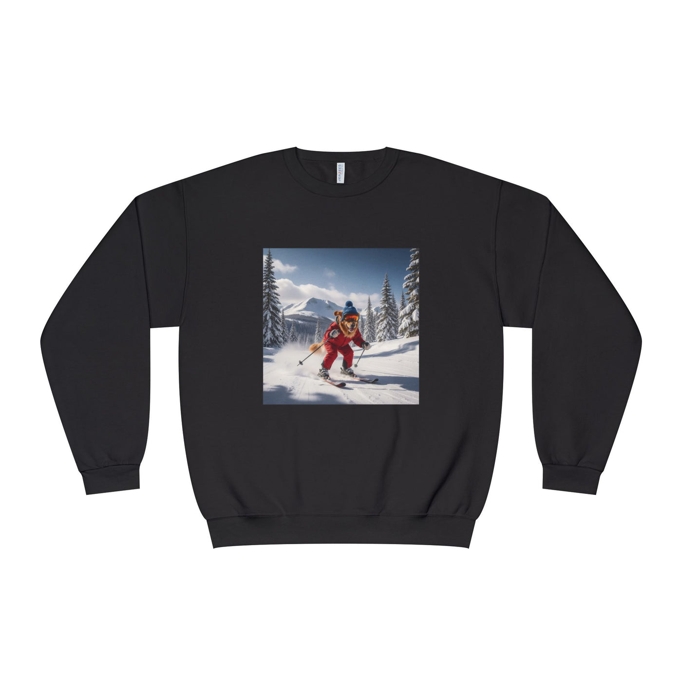 Skiing Dog Unisex NuBlend® Crewneck Sweatshirt