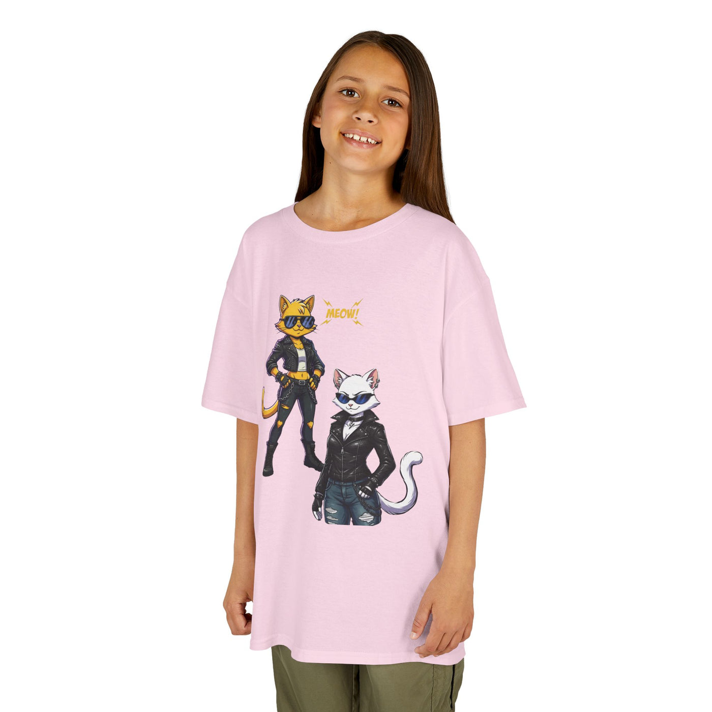 Cool Cat Girls Unisex Kids Heavy Cotton™ Tee