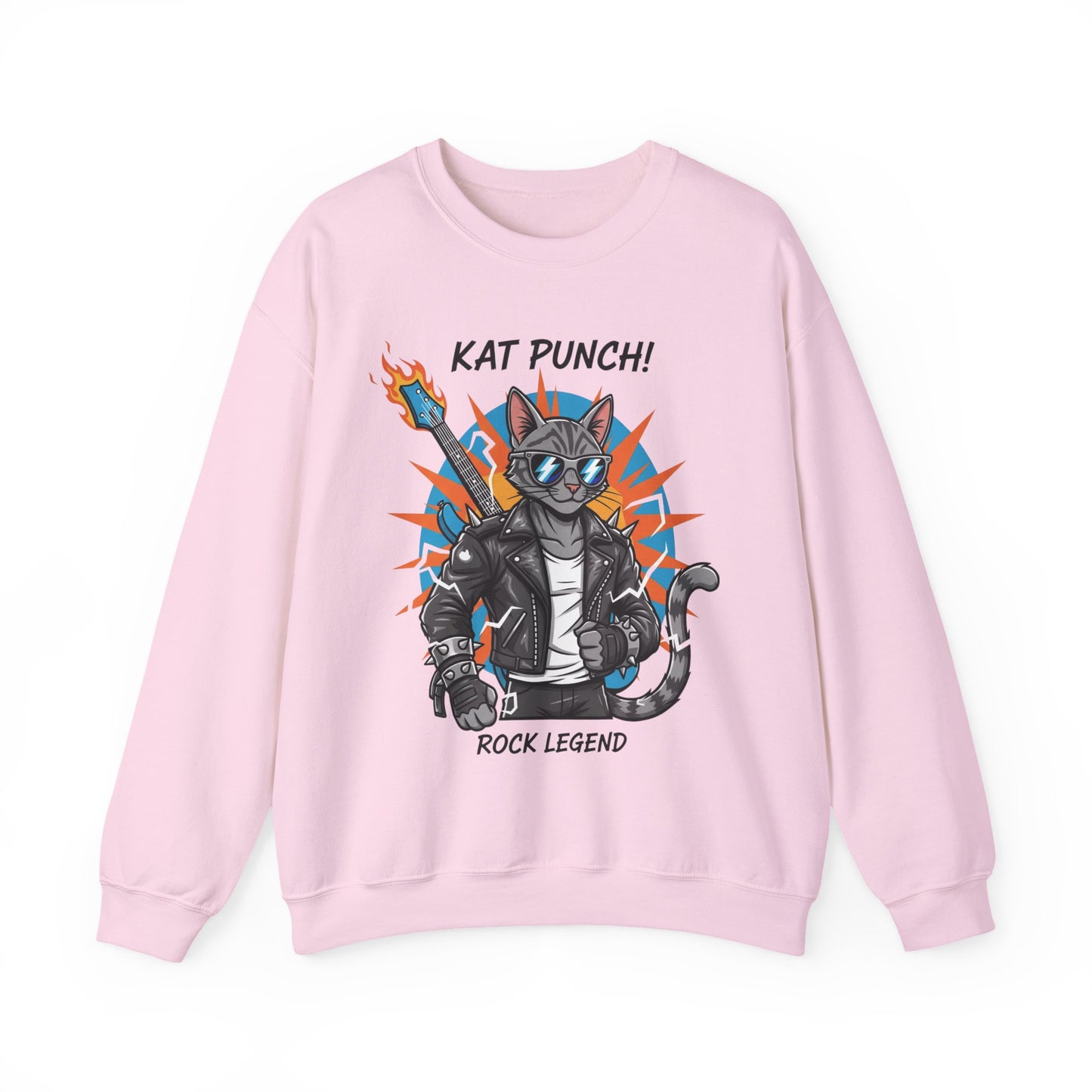Cool Cat Unisex Heavy Blend Crewneck Sweatshirt style 1