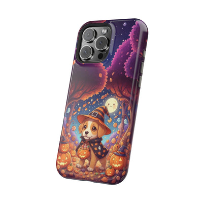 Halloween cute puppy anime style 1 Magnetic Impact-Resistant Phone Case, Cute Dog Design, Pet Owner Gift, Animal Lover Accessory, Birthday Gift for Dog Lovers