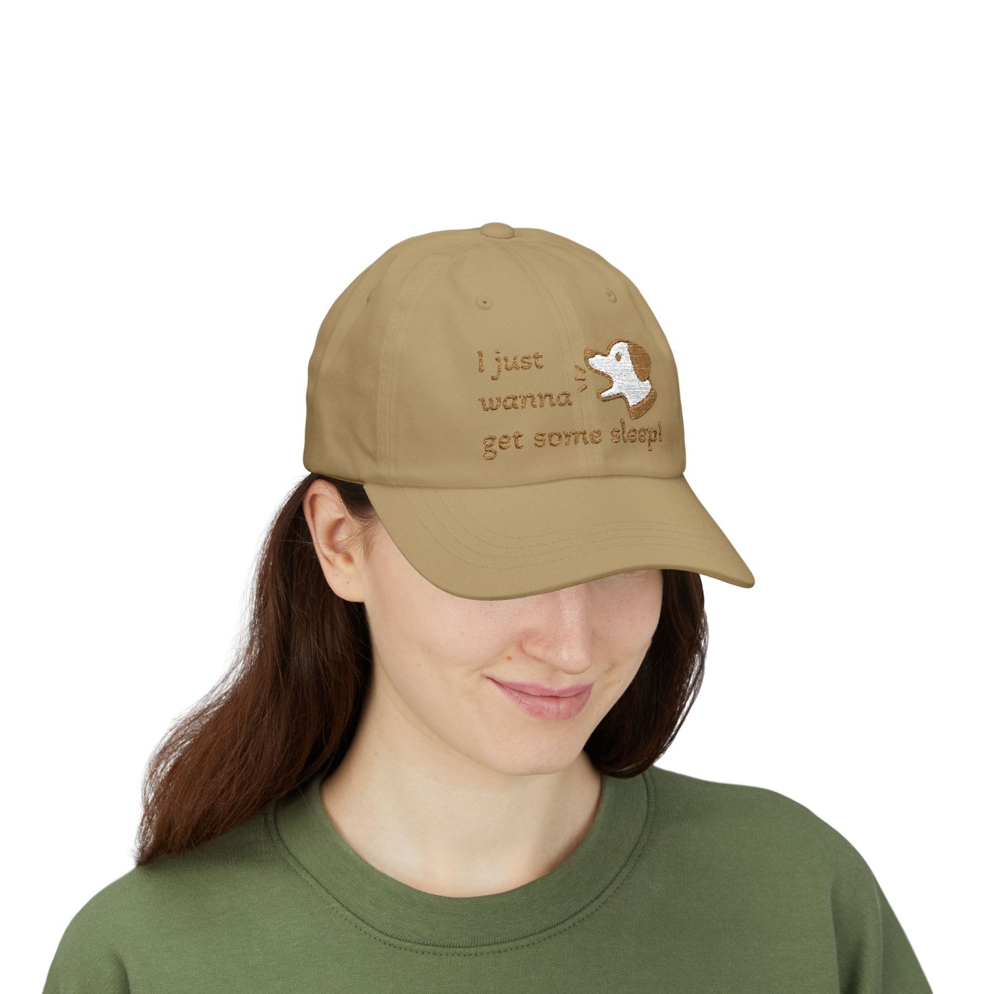 I Just Wanna Get Some Sleep Funny Dog Embroidered Dad Cap Hat