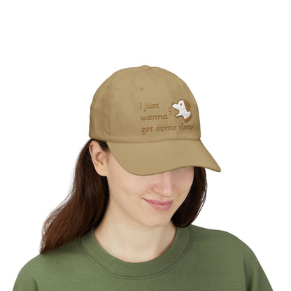I Just Wanna Get Some Sleep Funny Dog Embroidered Dad Cap Hat