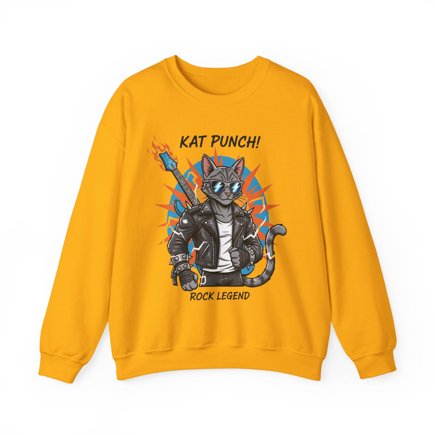Cool Cat style 1 Unisex Crewneck Sweatshirt | Cozy Gift for Cat Lovers, Casual Wear, Unique Graphic Sweatshirt, Birthday Gift, Everyday Style