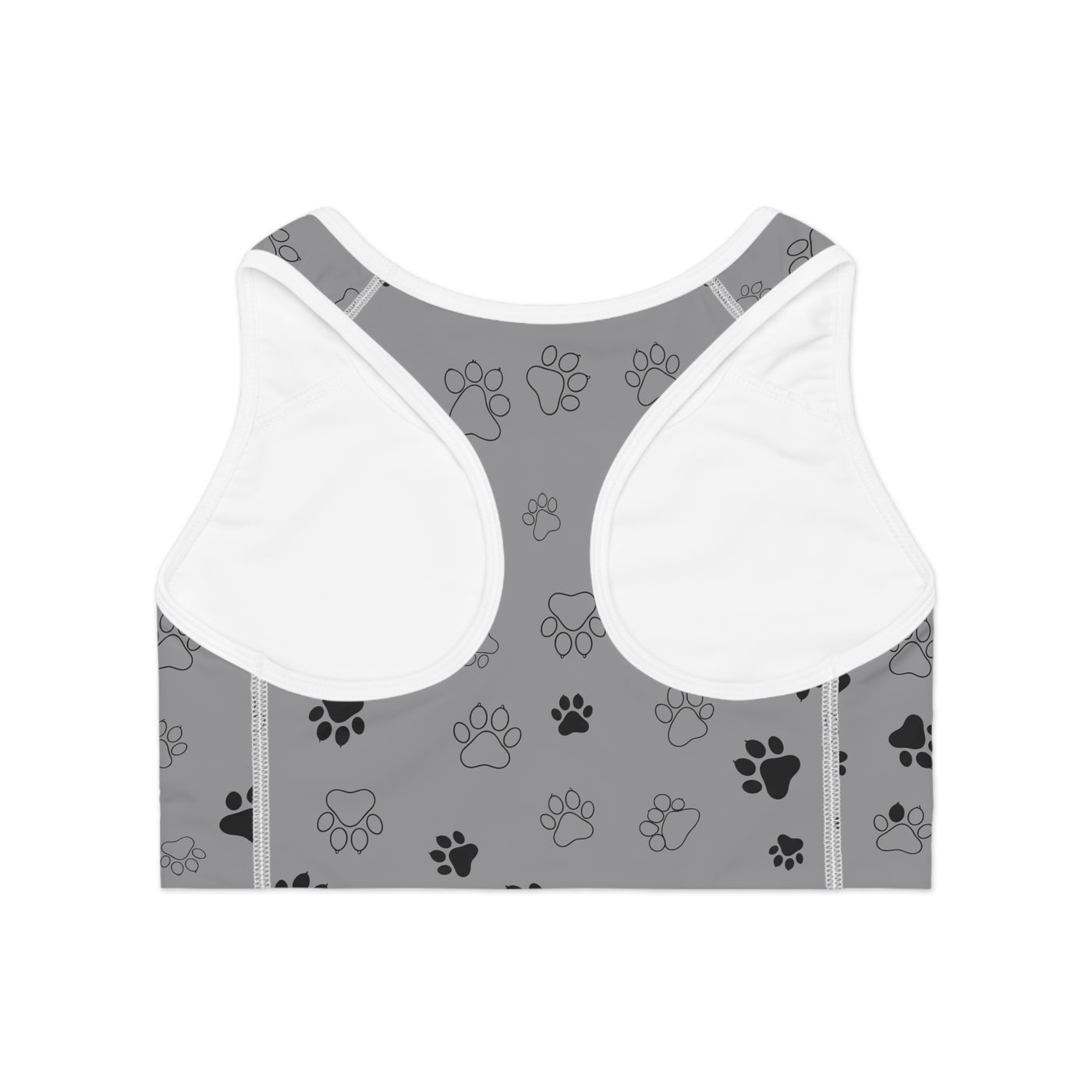 Dog Paw Print style 1 Sports Bra, Activewear for Dog Lovers, Workout Top, Fitness Apparel, Pet Lover Gift