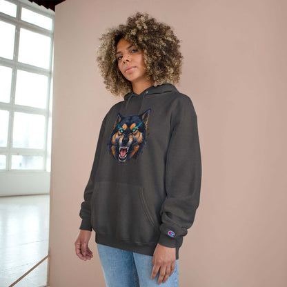 Angry Dog Men and Women Champion Hoodie style 1