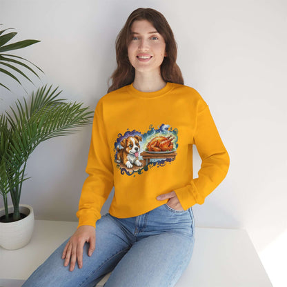 Watercolor Dog painting Unisex Crewneck Sweatshirt style 3