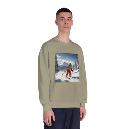 Skiing Dog Graphic Unisex NuBlend Crewneck Sweatshirt
