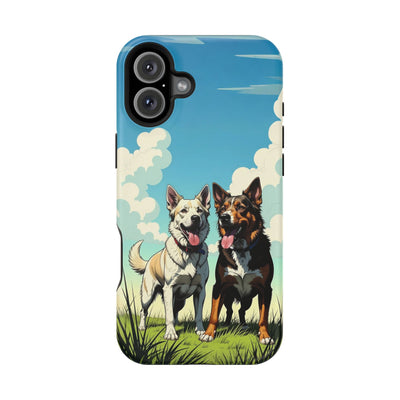 Dog Lovers' Magnetic Impact-Resistant Phone Case comic style 1, Cute Dog Design, Pet Owner Gift, Animal Lover Accessory, Birthday Gift for Dog Lovers