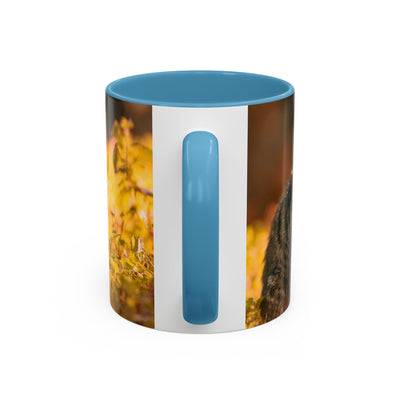 Golden Autumn Cat Coffee Mug - Cute Cat Mug, Nature Lover Gift, Cozy Kitchen Decor, Fall Drinkware, Cat Lover Gift