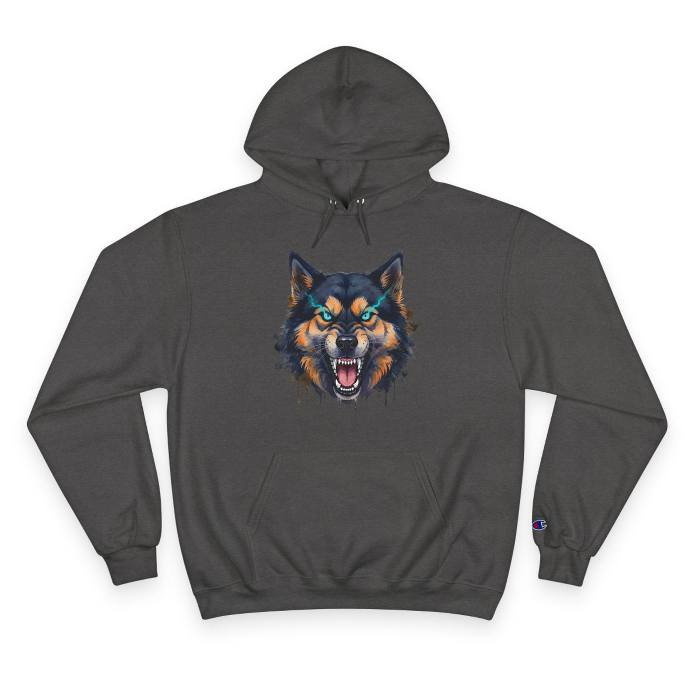 Angry Dog style 1 Men and Women Champion Hoodie
