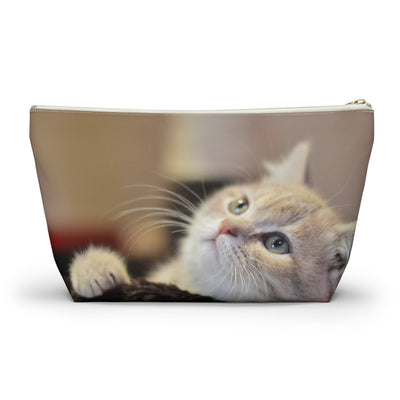 Cute Cat Accessory Pouch | Travel Accessory, Fun Gift, Pet Lover's Item, Unique Accessory Pouch, Travel Essentials