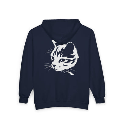 Cat Lover style 1 Unisex Full Zip Hoodie - Cozy, Customizable Sweatshirt Perfect for Gifting, Casual Wear, Fall/Winter Essentials, Lounge