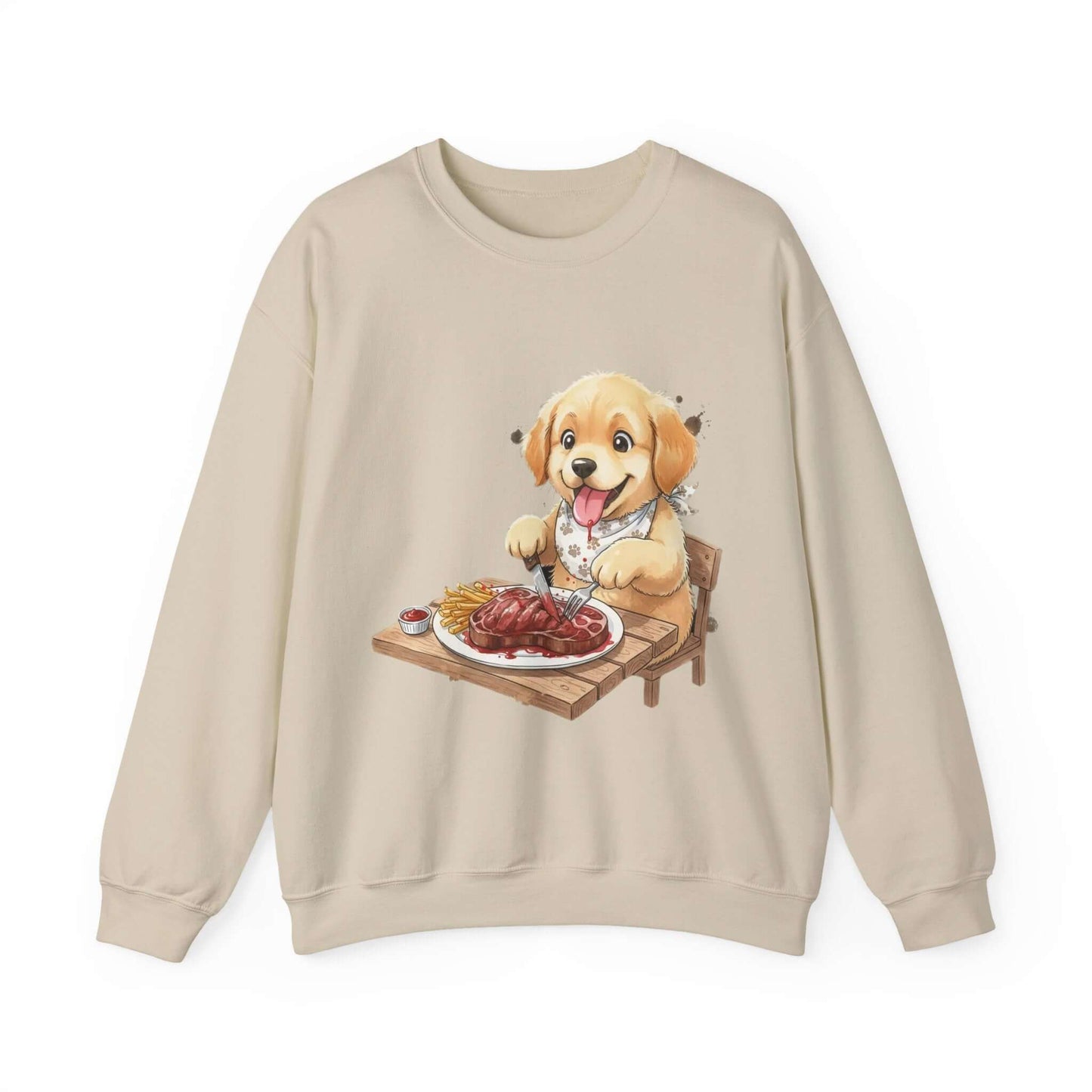 Watercolor Dog painting Unisex Crewneck Sweatshirt style 1