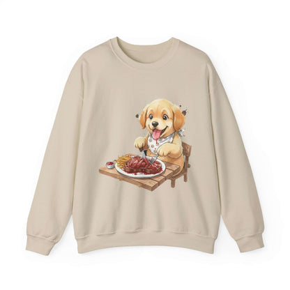 Watercolor Dog painting Unisex Crewneck Sweatshirt style 1