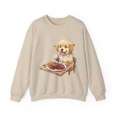 Watercolor painting style 4 Men & Women Cute Cat Pile Crewneck Sweatshirt