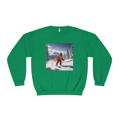 Skiing Dog Unisex NuBlend® Crewneck Sweatshirt