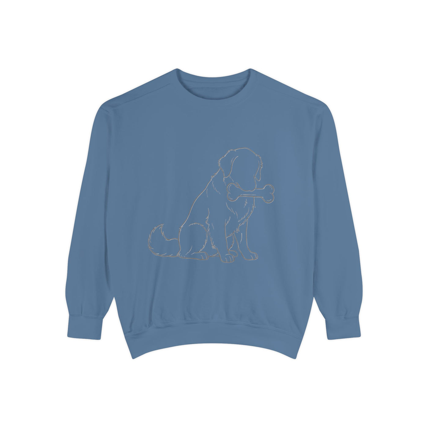 Sitting Dog Shadow style 1 Cozy Graphic Unisex Crewneck Sweatshirt