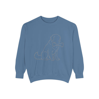 Sitting Dog Shadow style 1 Cozy Graphic Unisex Crewneck Sweatshirt