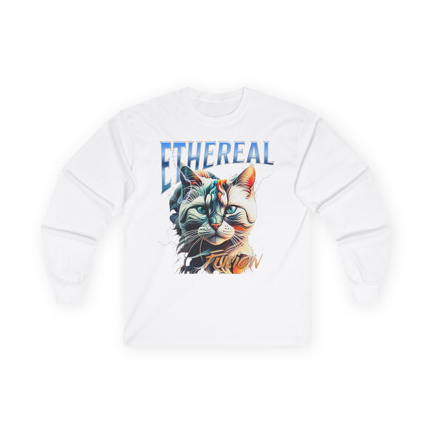 Cat Ethereal Fusion Unisex Ultra Cotton Long Sleeve Tee