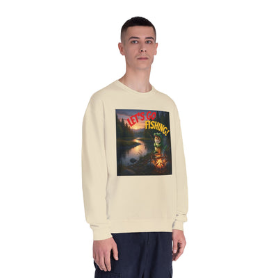 Crocodile Cat Fishing style 1 Unisex NuBlend® Crewneck Sweatshirt