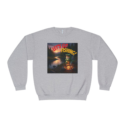 Crocodile Cat Fishing style 1 Unisex NuBlend® Crewneck Sweatshirt