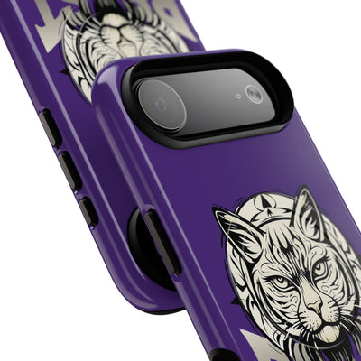 Beast Cat Purple Tough Magnetic iPhone 17 / 17 Air / Pro / Pro Max Protective Case support MagSafe