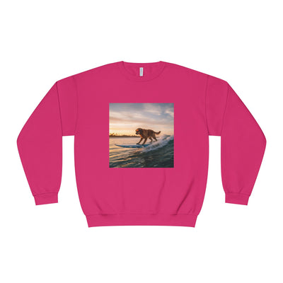 Surfing Dog style 2 Unisex NuBlend® Crewneck Sweatshirt