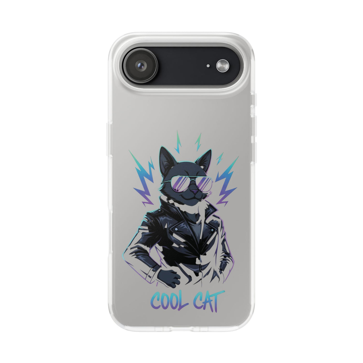 Cool Cat Anime style Flexi Case for Cat Lovers