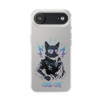 Cool Cat Anime style Flexi Case for Cat Lovers