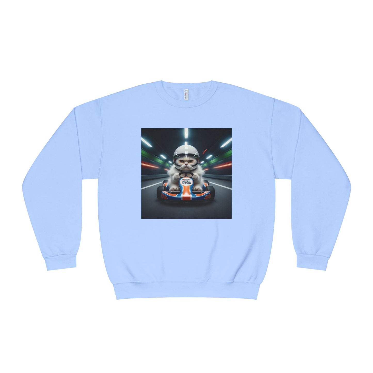 Go Kart Cat Unisex NuBlend Crewneck Sweatshirt style 2