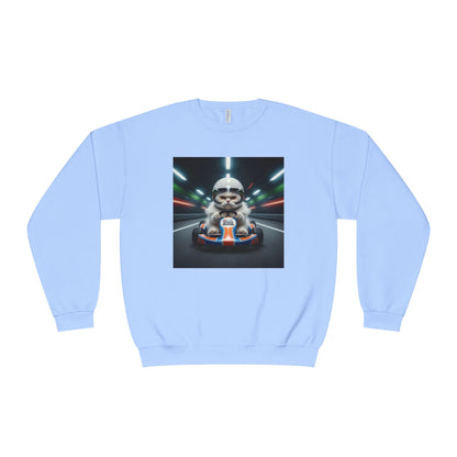 Go Kart Cat Unisex NuBlend Crewneck Sweatshirt style 2
