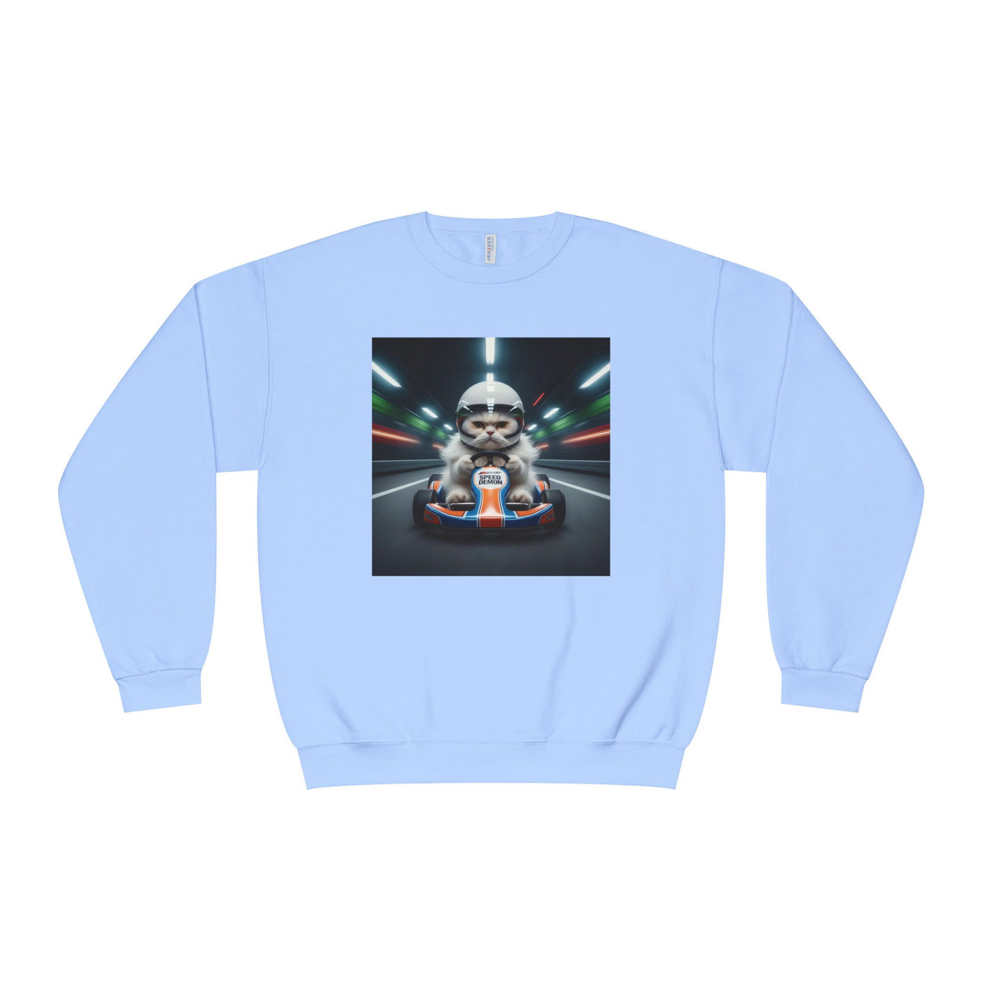 Go Kart Cat style 2 Unisex NuBlend® Crewneck Sweatshirt