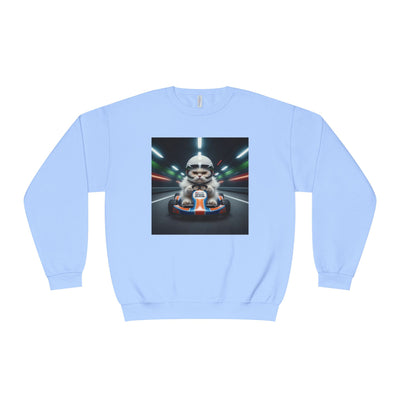Go Kart Cat style 2 Unisex NuBlend® Crewneck Sweatshirt