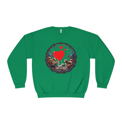 Cats & Dogs Full of Love Unisex NuBlend Crewneck Sweatshirt